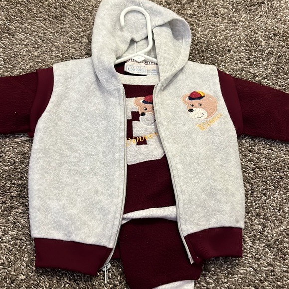 Two full outfits and one sweater/jacket all three outfits are size 18 month - Picture 3 of 4